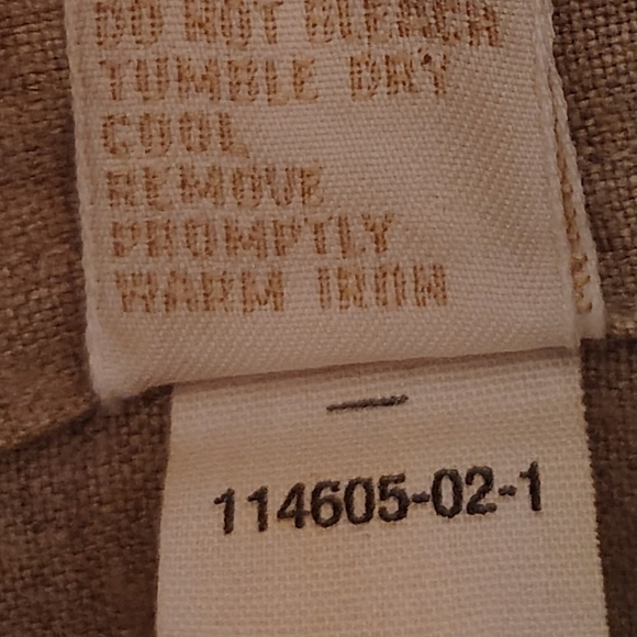 GAP Men's Size Large 100% Linen Long Sleeve Shirt - Picture 5 of 5